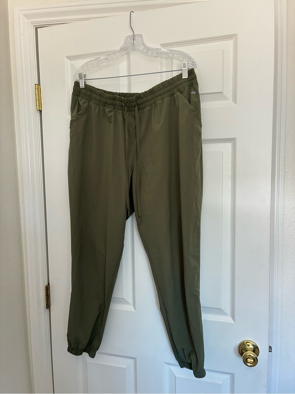 Women’s Olive Green Drawstring Jogger Pants